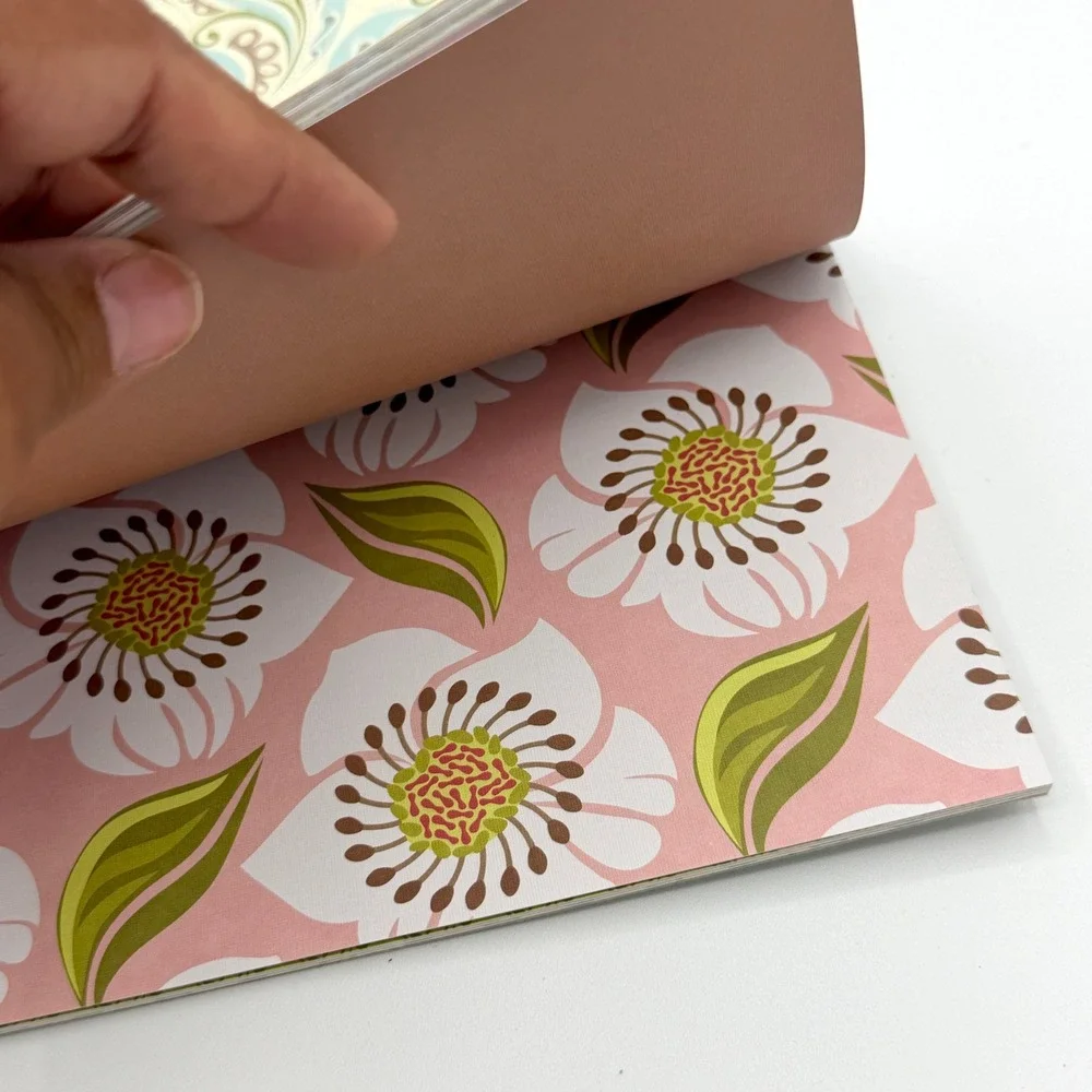 Momenta Family Ties Specialty Collection 12x12 Foil Paper Pad 18 Sheets Floral